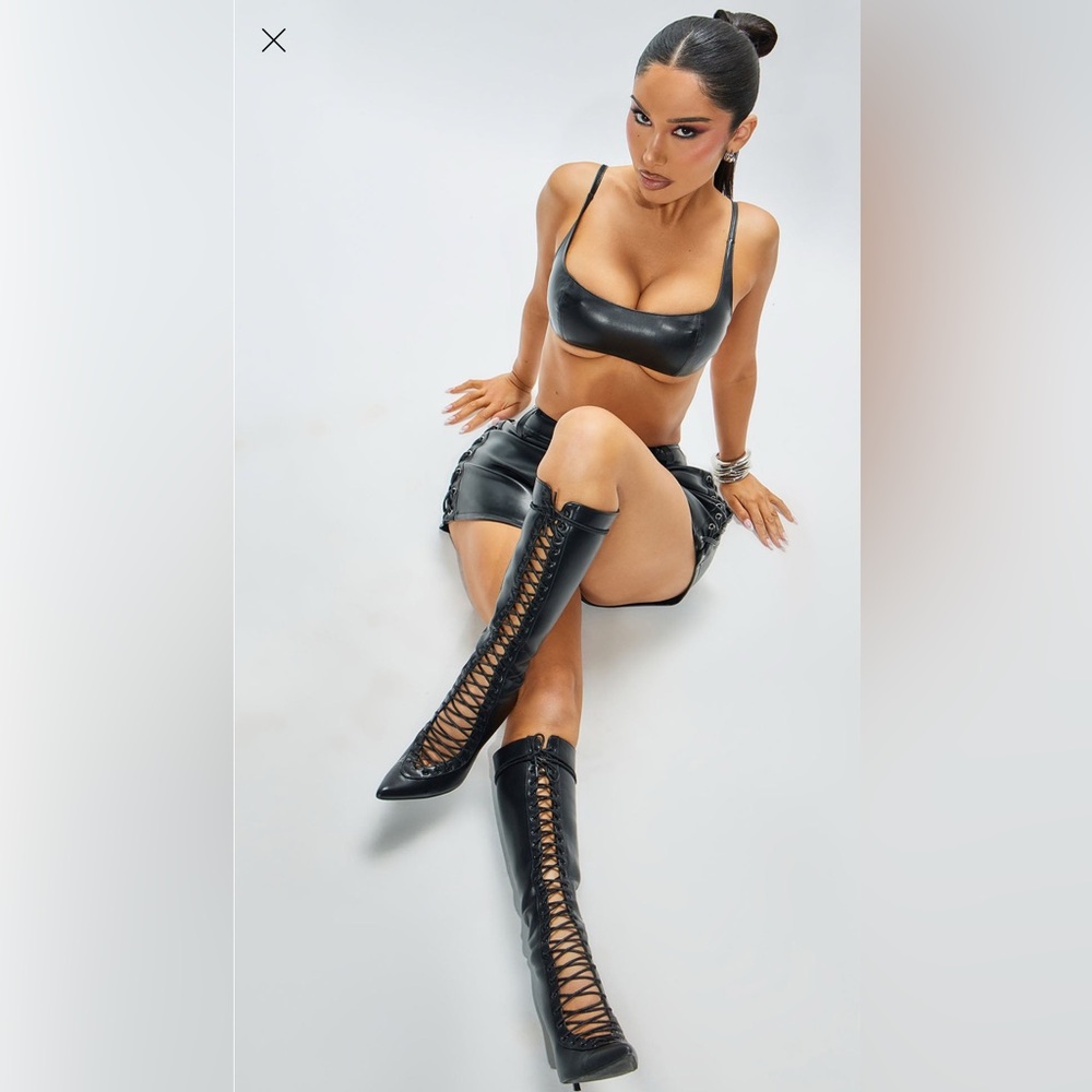 Black Lace Up Boots